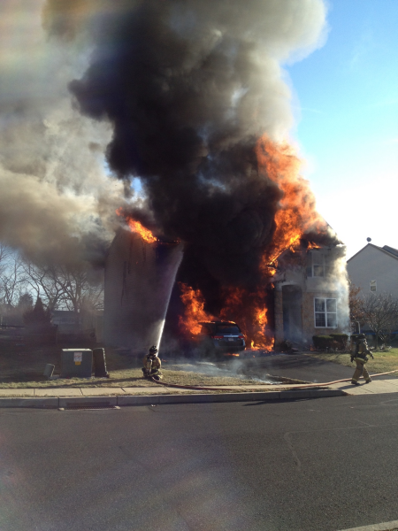 1/1/15 Perkiomen Township House Fully involved on arrival  